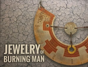 Book cover for Jewelry of Burning Man by Karen Christians, Christine Kristen (LadyBee) and George Post with a picture of a necklace