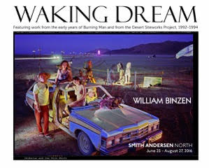 Waking Dream book cover with a car and people standing beside it.