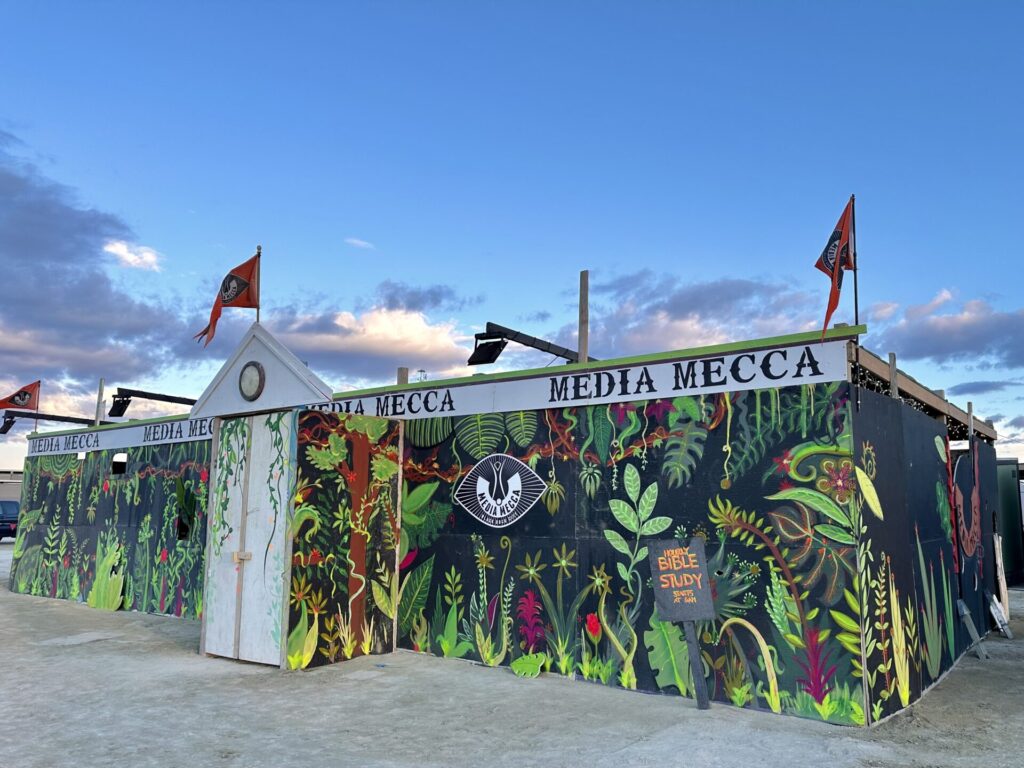 Media Mecca camp at Black Rock City