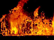 Effigy burning.