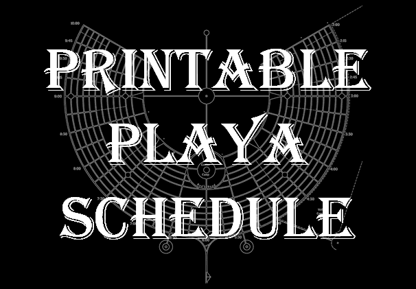 Printable Playa Schedule logo