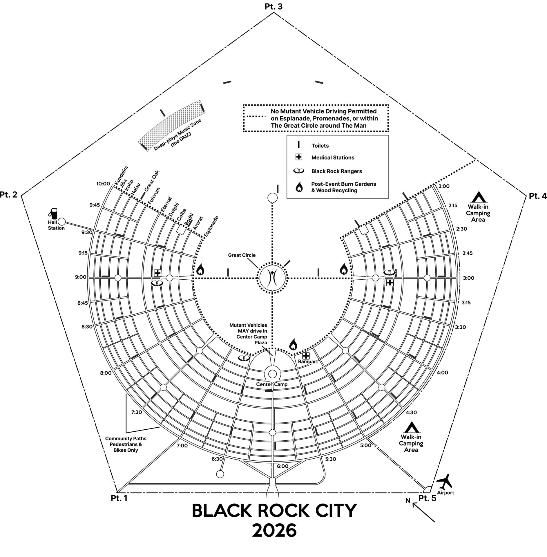 Black Rock City map for 2026